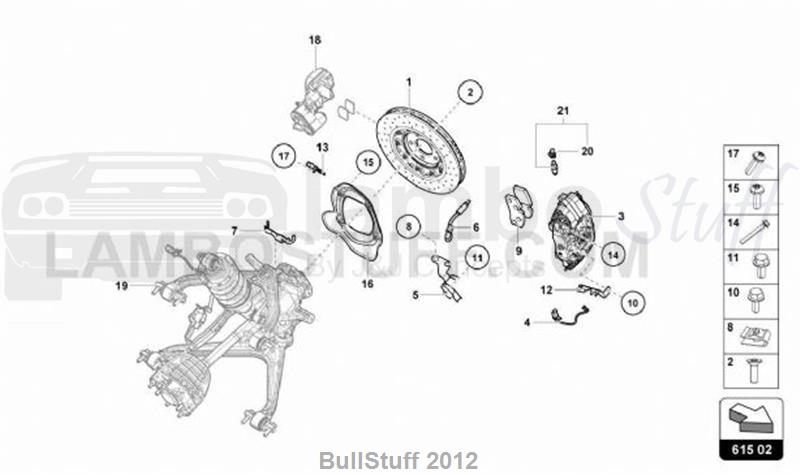 2018 Lamborghini HURACAN LP610-4 COUPE ARABIA CERAMIC BRAKE DISC (615.02.00)